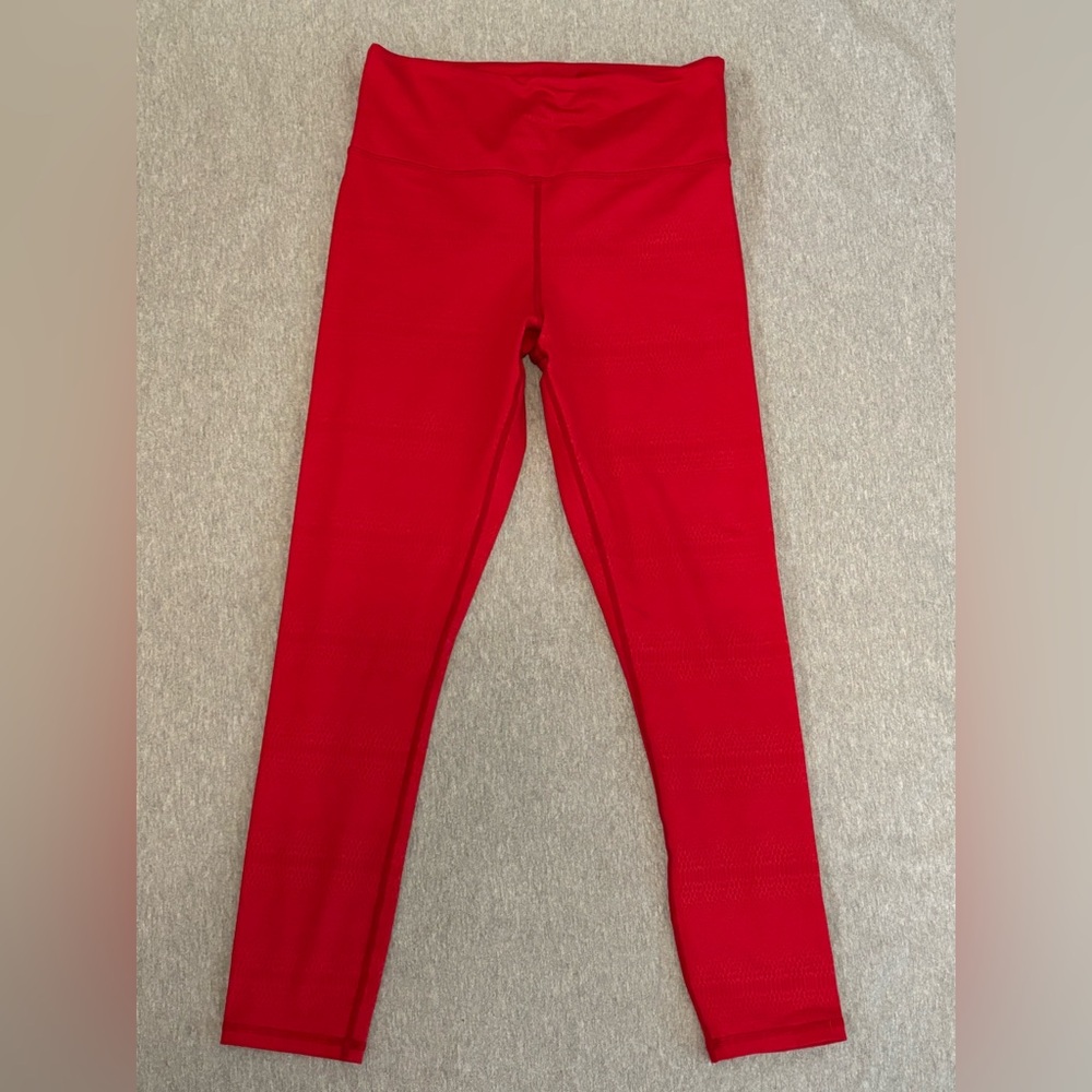 Zyia Vibrant Red High-Waisted Leggings